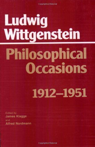 Philosophical Occasions, 1912-1951