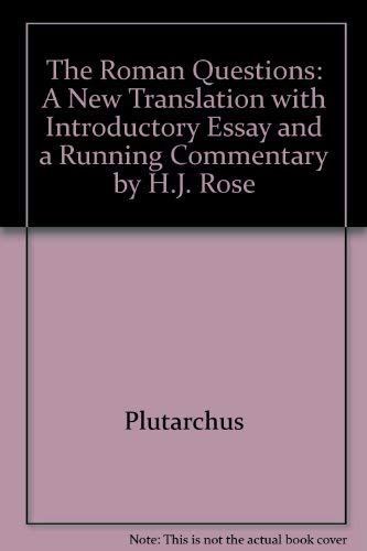 The Roman Questions of Plutarch