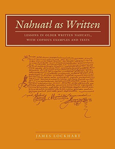 Nahuatl as Written