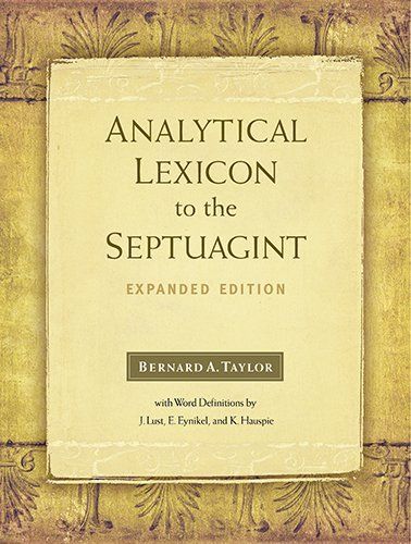 Analytical lexicon to the Septuagint