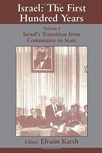 Israel: Israel's transition from community to state