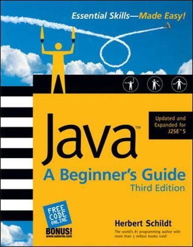 Java : A Beginner's Guide, Third Edition