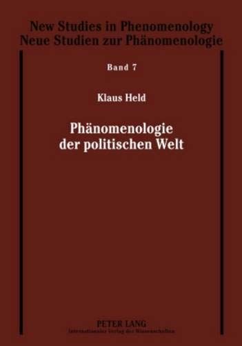 Phänomenologie der politischen Welt