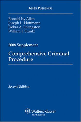 Comprehensive Criminial Procedure, 2008 Supplement