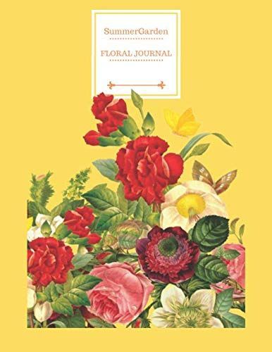 Summer Garden Floral Journal Notebook