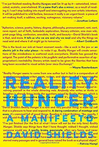 Reality Hunger