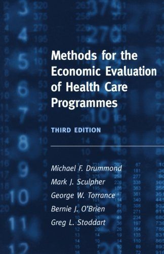 Methods for the Economic Evaluation of Health Care Programmes