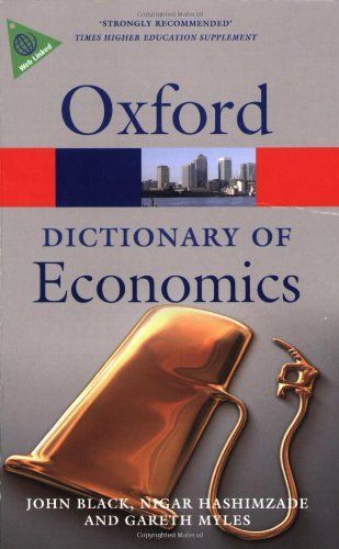 A Dictionary of Economics