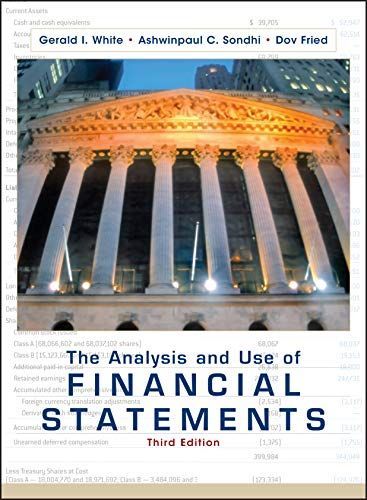 The Analysis and Use of Financial Statements