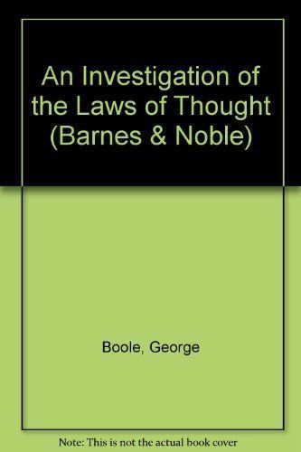 An Investigation of the Laws of Thought