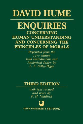 Enquiries concerning human understanding and concerning the principles of morals