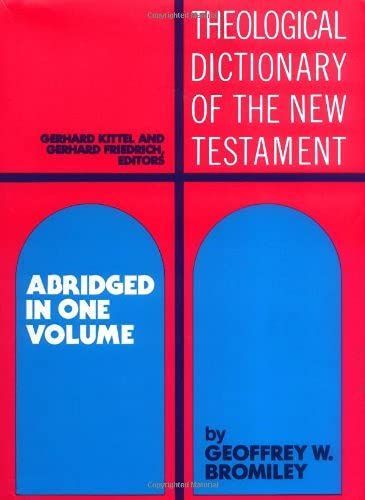 Theological Dictionary of the New Testament