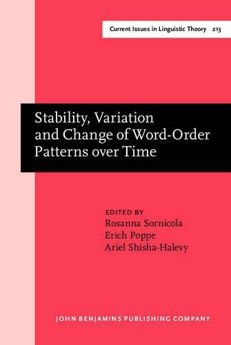 Stability, Variation, and Change of Word-order Patterns Over Time