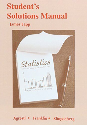 Student's Solutions Manual for Statistics