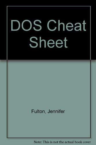 DOS Cheat Sheet