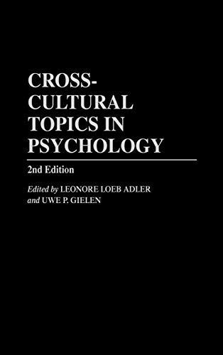 Cross-cultural Topics in Psychology