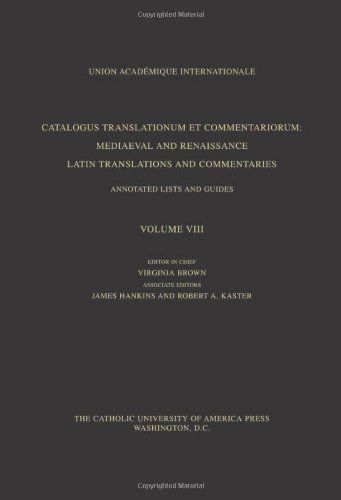 Catalogus Translationum Et Commentariorum