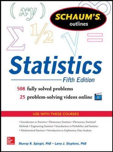 Schaum's Outline of Statistics, 5th Edition