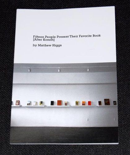 Fifteen People Present Their Favorite Book (after Kosuth)