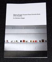 Fifteen People Present Their Favorite Book (after Kosuth)