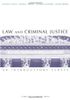 Law and Criminal Justice