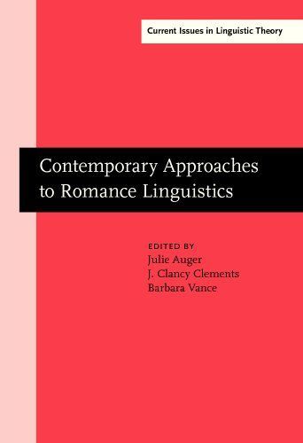 Contemporary Approaches to Romance Linguistics