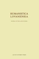 Humanistica Lovaniensia, Volume LXV - 2016