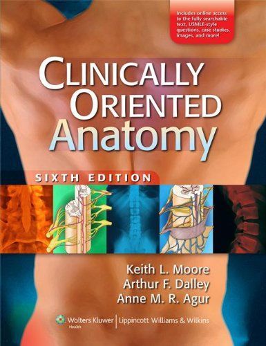 Moore Clinically Oriented Anatomy 6th Ed + Agur Grant's Atlas 12th Ed + Tank Grant's Atlas 14th Ed