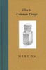 Odes to Common Things