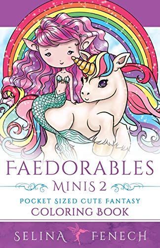 Faedorables Minis 2 - Pocket Sized Cute Fantasy Coloring Book