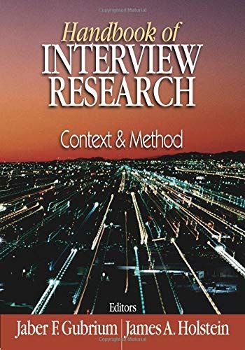 Handbook of Interview Research