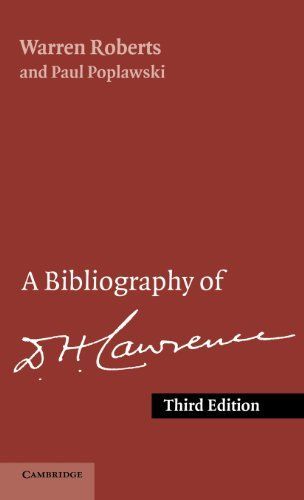 A Bibliography of D. H. Lawrence