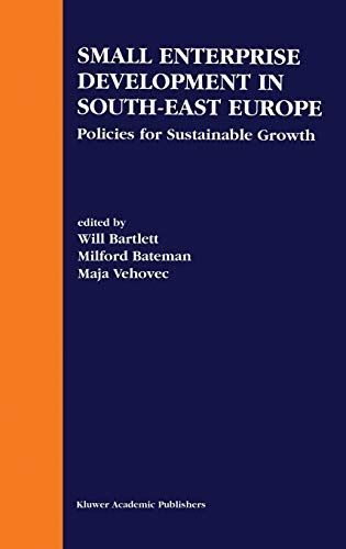 Small Enterprise Development in South-East Europe