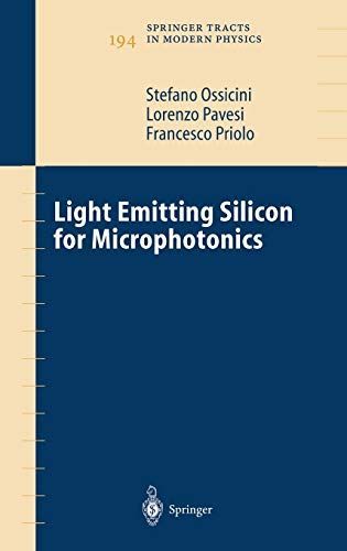 Light Emitting Silicon for Microphotonics