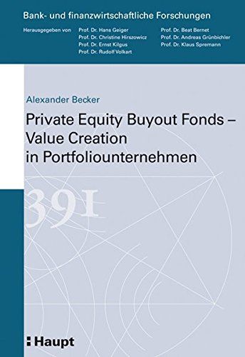 Private Equity Buyout Fonds - Value Creation in Portfoliounternehmen