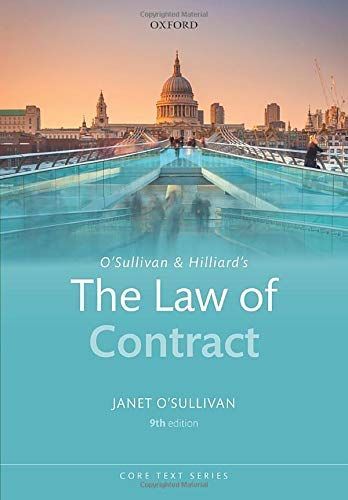 O'Sullivan and Hilliard's the Law of Contract