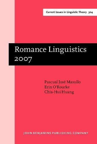 Romance Linguistics 2007