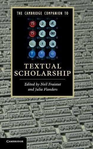 The Cambridge Companion to Textual Scholarship