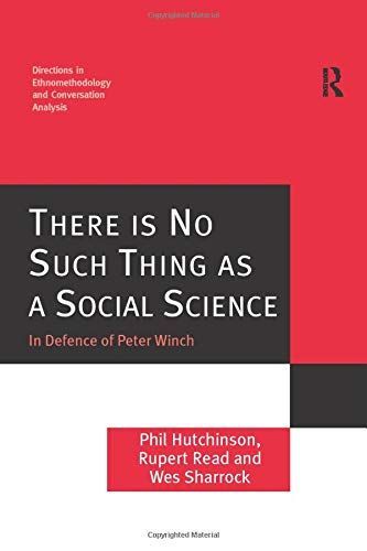 There Is No Such Thing As a Social Science