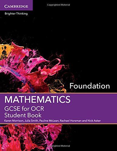 GCSE Mathematics for OCR Foundation Student Book