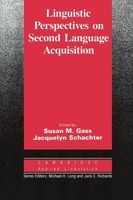 Linguistic Perspectives on Second Language Acquisition