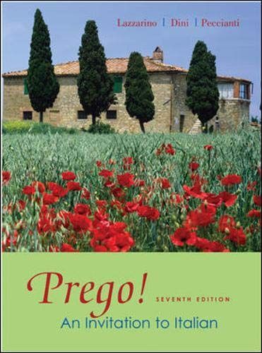 Prego! An Invitation to Italian