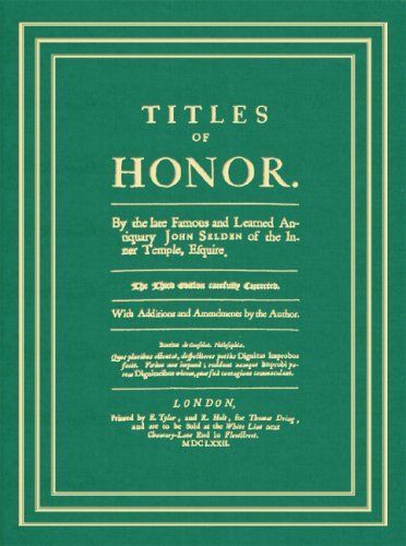 Titles of Honor