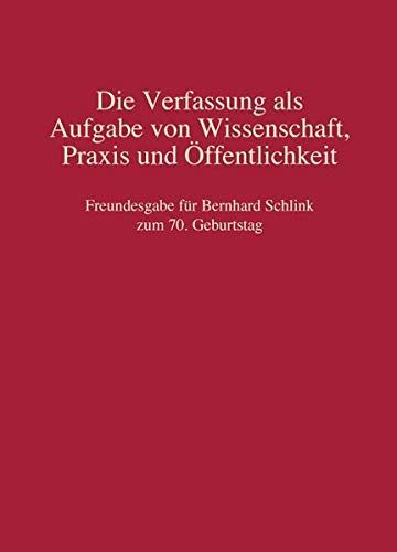 Freundesgabe für Bernhard Schlink