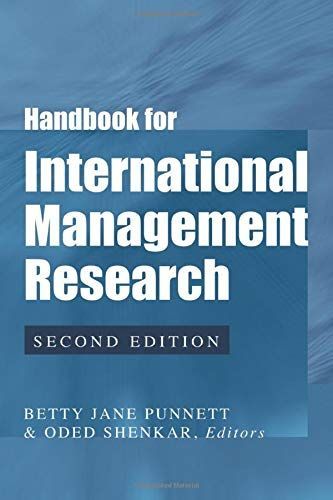 Handbook for International Management Research