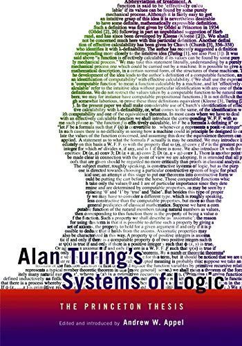 Alan Turing's Systems of Logic