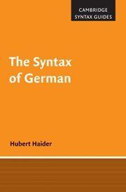 The Syntax of German