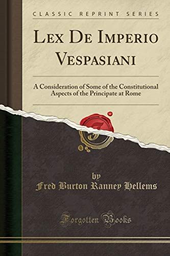 Lex De Imperio Vespasiani