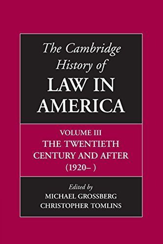 The Cambridge History of Law in America