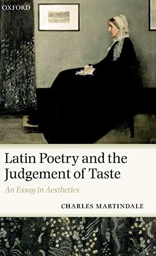 Latin Poetry and the Judgement of Taste